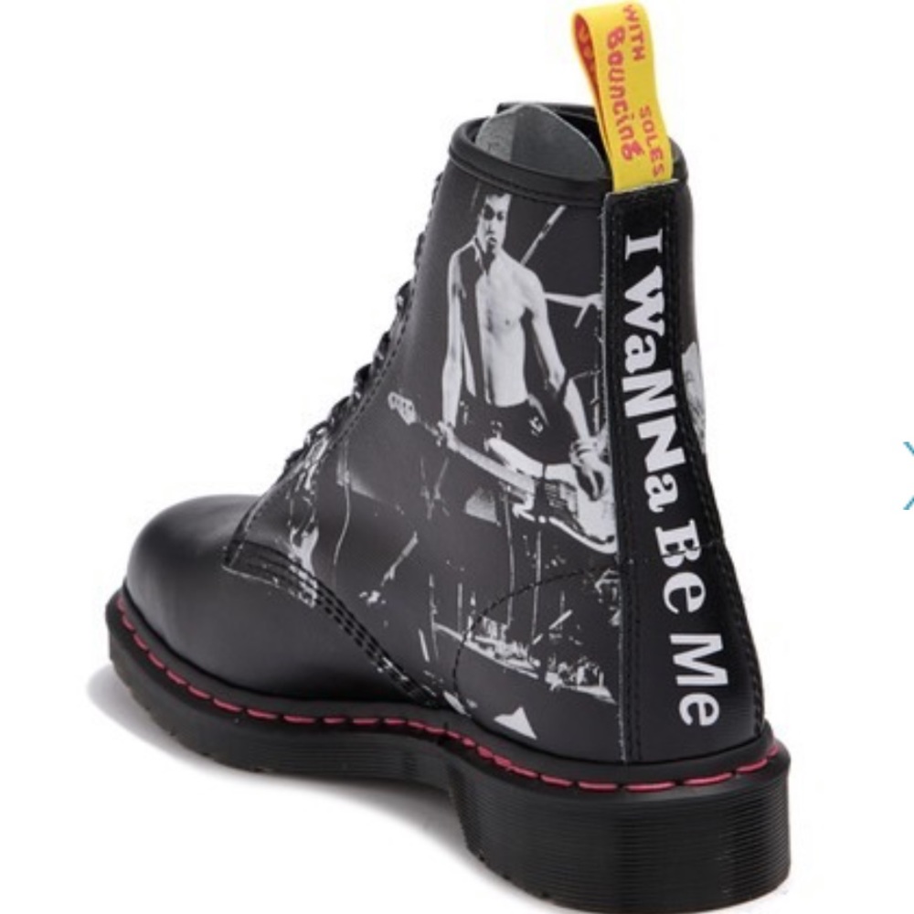 SEX PISTOLS X DR MARTENS BLK LEATHER LACE-UP BOOT - Picture 2 of 7